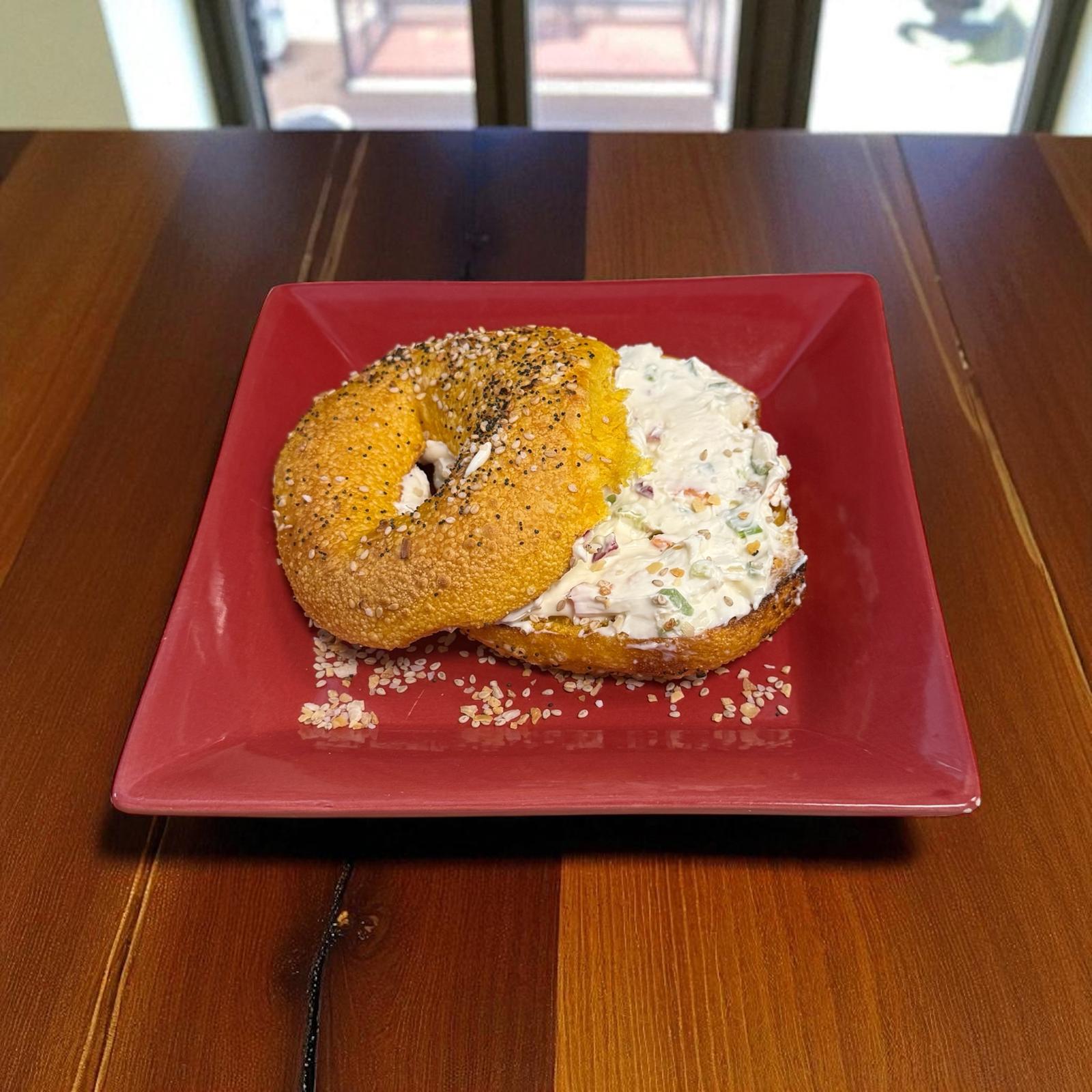 Flavored Cream Cheese Bagel